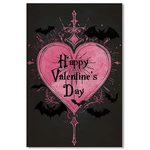 Happy Valentine's Day | 4x6 Witchcraft Greeting Card | Witchy Valentines day gifts | Valentine Present
