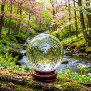 Crystal Ball & Stand - 5 Inch
