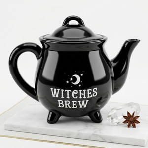 Kitchen Witch Witches Brew Tea Pot Main Witchcraft Store Image