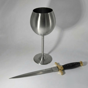 Chalice & Blade Ritual Gift Set : Athame - Ritual Cup - Altar Cloth