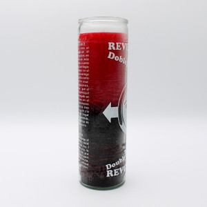 Double Action | Reversible Glass Candle | Black & Red