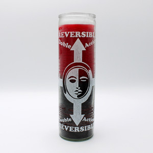 Double Action | Reversible Glass Candle | Black & Red