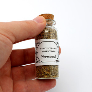 Wormwood Jar Witchy Occult Wiccan Herbs for Spells, Rituals, Rites scrying and Magick