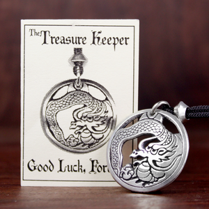 Good Luck Charm - Dragon Necklace - metaphysical Supplies - witch tools - spell focus ingredients - occult supplies - Pendant Jewelry