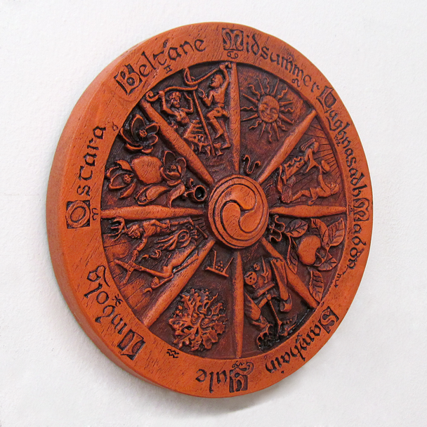 Pagan Plaque | Witch Decoration | Wiccan Statue | Witchy Yule Gift | Witchcore | Wiccan Home Decor | Yule Decoration