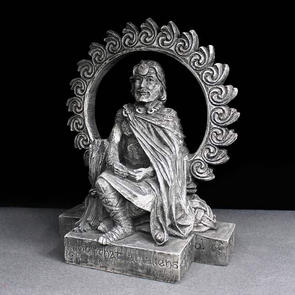 The Lugh Altar Statue Offering Bowl Wiccan Druid Pagan Spiritual Supplies, Gifts and Ritual Tools, Left