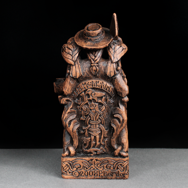 Seated Odin Pagan God Statue, Spiritual Norse Pagan Figurine, Witchcraft Altar Supplies, Wiccan Ceremonial Tools