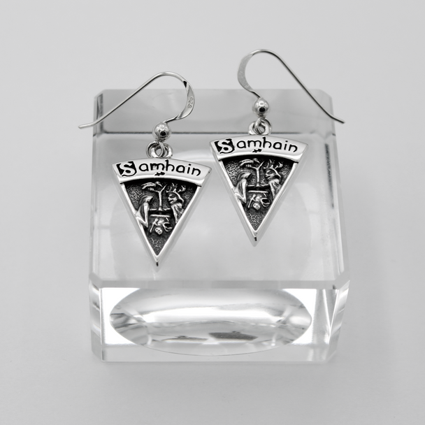 Sterling Silver | Samhain Earrings | Pagan & Wiccan Jewelry | Witchy Gift Ideas