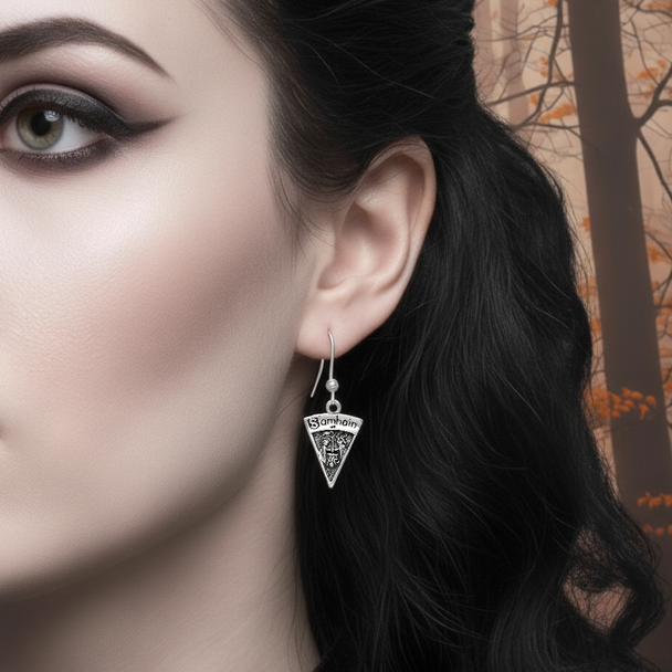 Sterling Silver | Samhain Earrings | Pagan & Wiccan Jewelry | Witchy Gift Ideas