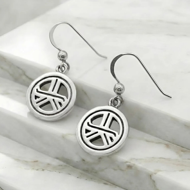 .925 Sterling Silver Reiki Symbol Earrings Tam A Ra Sha Design