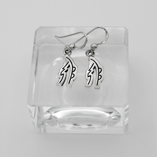 Reiki Emotional Wellness Jewelry Sterling Silver Sei Hei Ki Symbol Earrings