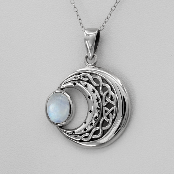 Celtic Pagan Jewelry Moon Magic Necklace