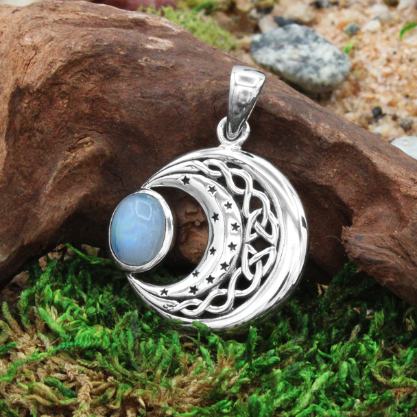 Celtic Pagan Jewelry Moon Magic Necklace