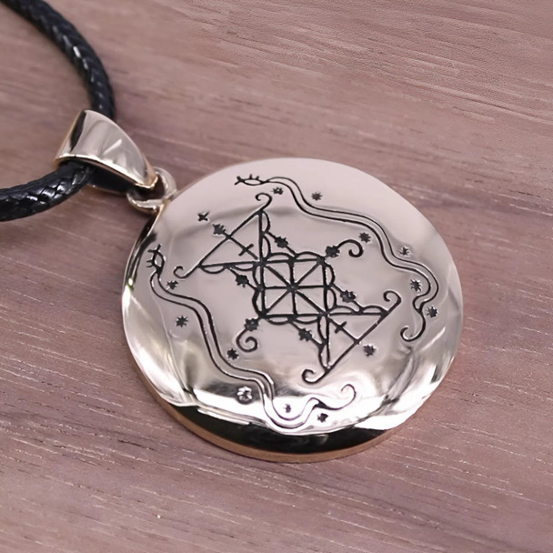 Damballah Wedo Pendant Necklace - Bronze Voodoo Jewelry
