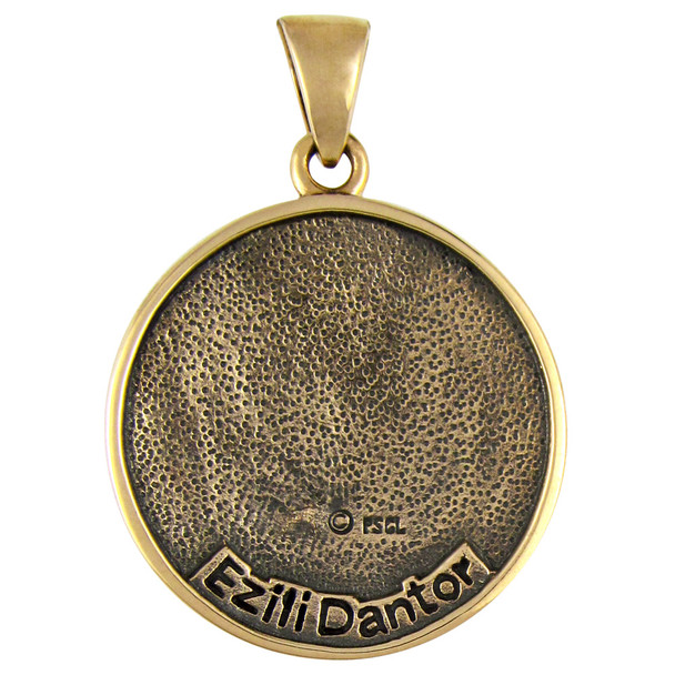 Bronze Ezili Dantor Voodoo Veve Pendant Necklace