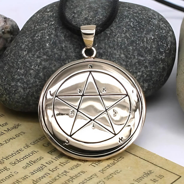 King Solomon Seal - Key of Solomon Talisman - First Pentacle of Mercury Pendant Jewelry King Solomon Seal - Key of Solomon Talisman - First Pentacle of Mercury Pendant Jewelry