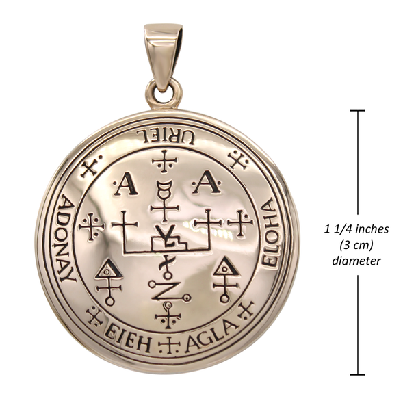 Archangel Uriel Sigil Pendant Measurement 1.25 Inches Diameter