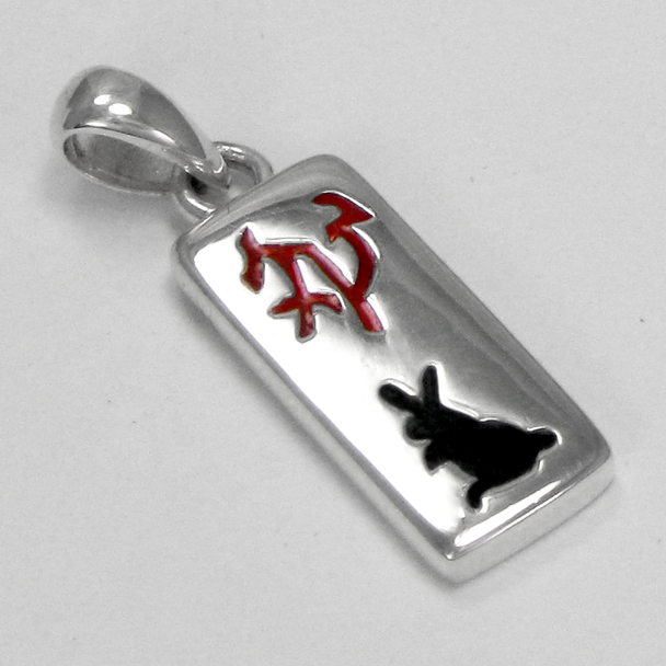 Sterling Silver Chinese Zodiac Rabbit Sign Charm Pendant