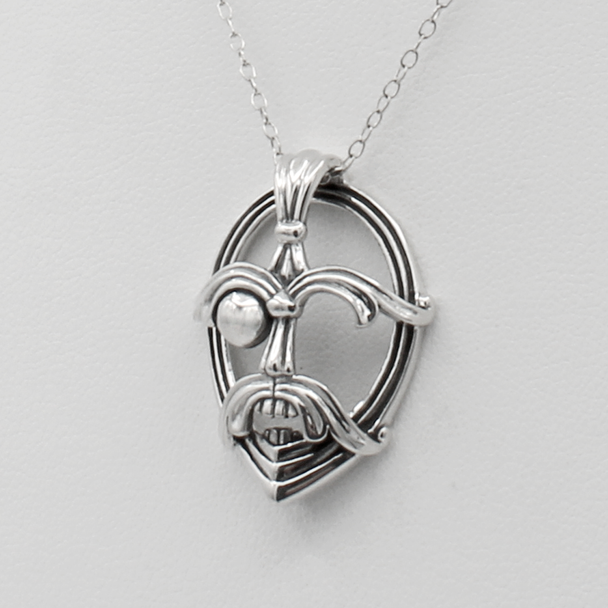 Odin Norse Pagan God Jewelry .925 Sterling Silver Necklace