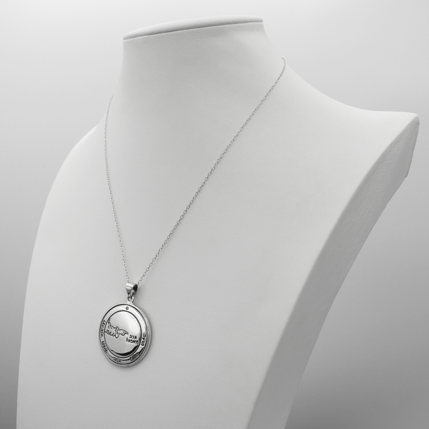 Seal of Solomon pendant - TALISMAN FOR PROTECTION |  3RD PENTACLE OF OF THE MOON |  KEY OF SOLOMON NECKLACE | King Solomon Seals