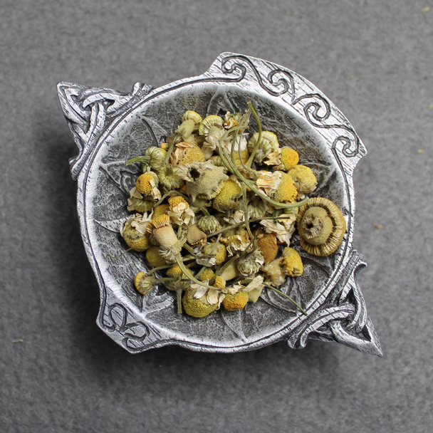 Chamomile  Wiccan Herbs - Witchcraft Essentials Apothecary Refill Bag Witchcraft Supplies and Spell Ingredients bowl