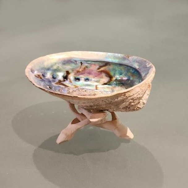 Abalone Shell Incense Holder & Stand - Wiccan & Pagan Smudging Supplies wiccan item ritual tool witch gift