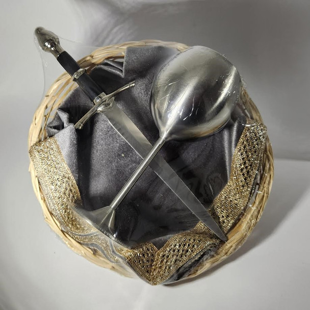 Elegant Ceremonial Athame Chalice and Blade gift set for creating a Sacred Space and connecting with the Divine Spiritual. Perfect GIfts for Wiccan looking for great Supplies and Ritual Tools.