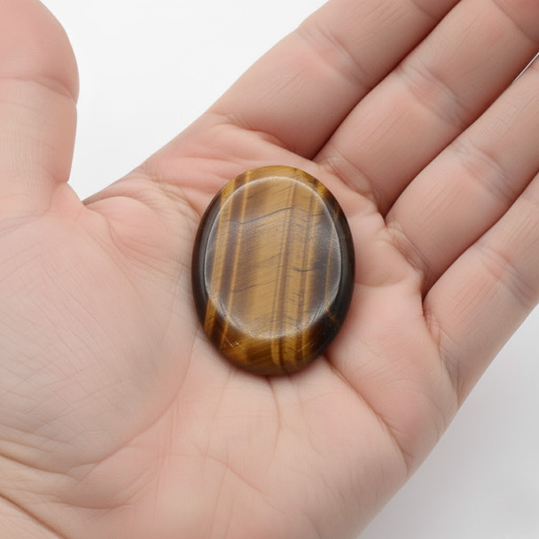 Tigers Eye Worry Stone Wiccan Healing Crystal Witchcraft Supplies Pagan Altar Tools Crystal for Witches Spell Supplies and Rituals