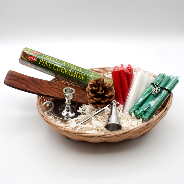 Yule Gift Basket - Wiccan Pagan Present - Handcrafted Witch Store Supplies