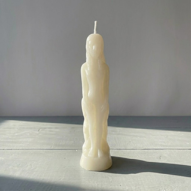 White figure candle | Female image candle | Candle magic for healing | Witchcraft supplies | Sympathetic magic doll | Ritual candles
