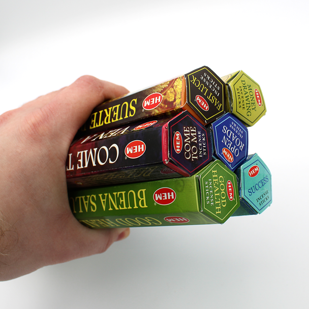 Conjure Incense Variety Pack - Open Roads, Money Drawing & Come to Me – 120 Stick Spellwork Kit