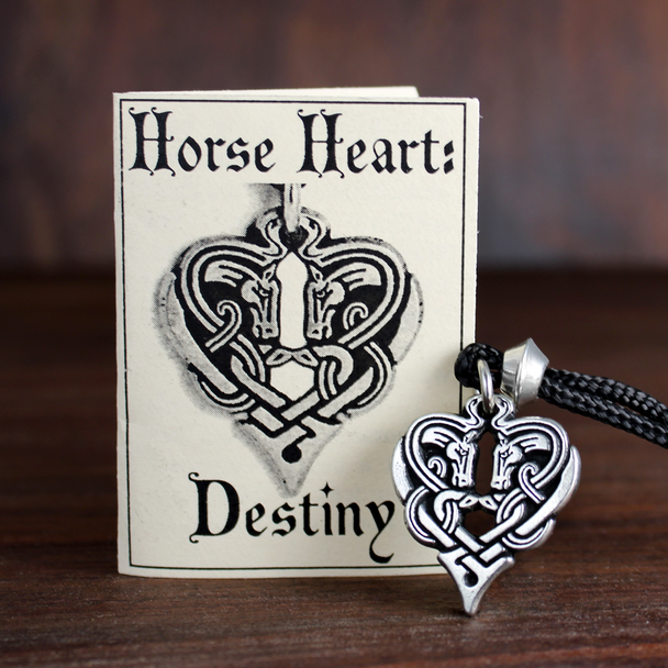 Celtic Horse Heart of Destiny Necklace Pendant