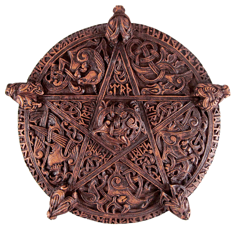 Large Knotwork Pentacle Plaque