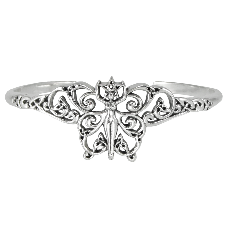 Sterling Silver Fairy Pentacle Bracelet Faerie