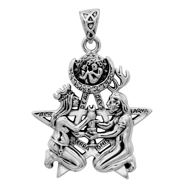 Sterling Silver Great Rite Pentacle Pendant