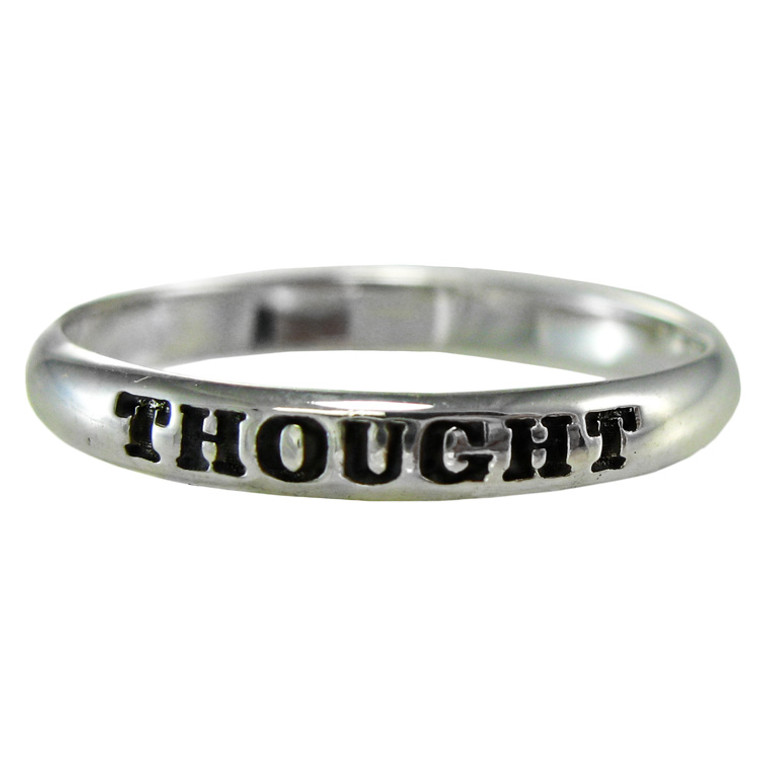 Sterling Silver Thought Spiritual Inspirational Ring