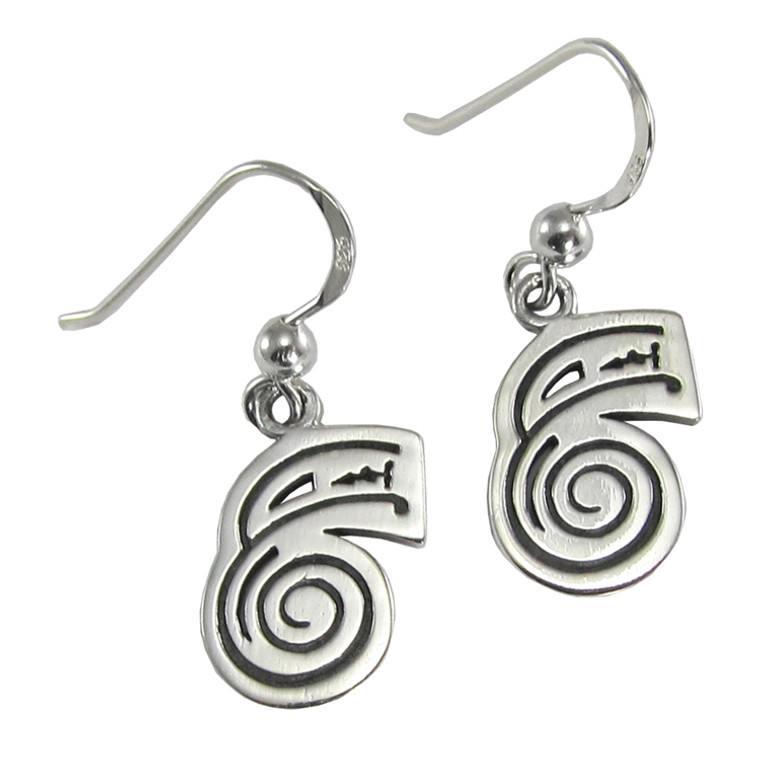 Sterling Silver Dai Ko Myo Reiki Healing Symbol Earrings Jewelry