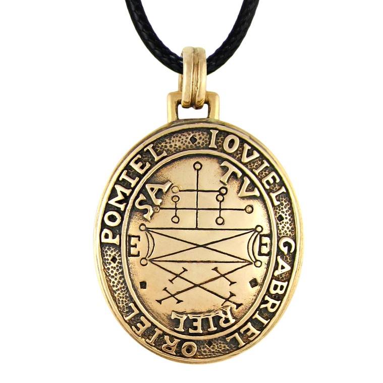Bronze Talisman to Secure Help of Good Spirits Key of Solomon Amulet Jewelry