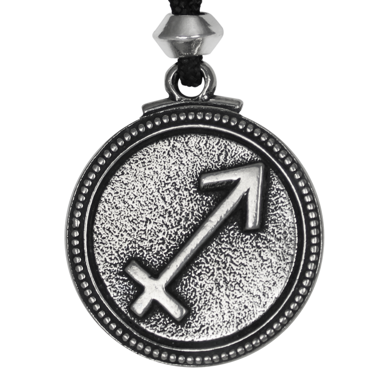 Pewter Sagittarius Necklace Zodiac Jewelry