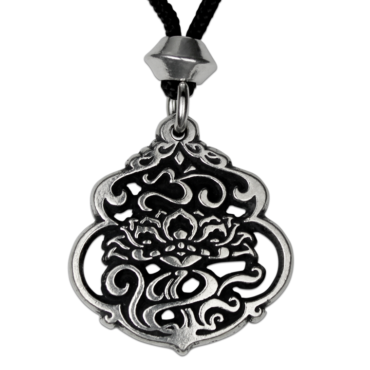 Lotus Aum Pendant Om Symbol Necklace