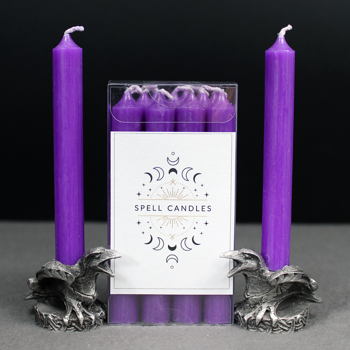 Purple Ritual Candles Samhain Supplies for ancestor communication, divination, and enhancing your magical intuition