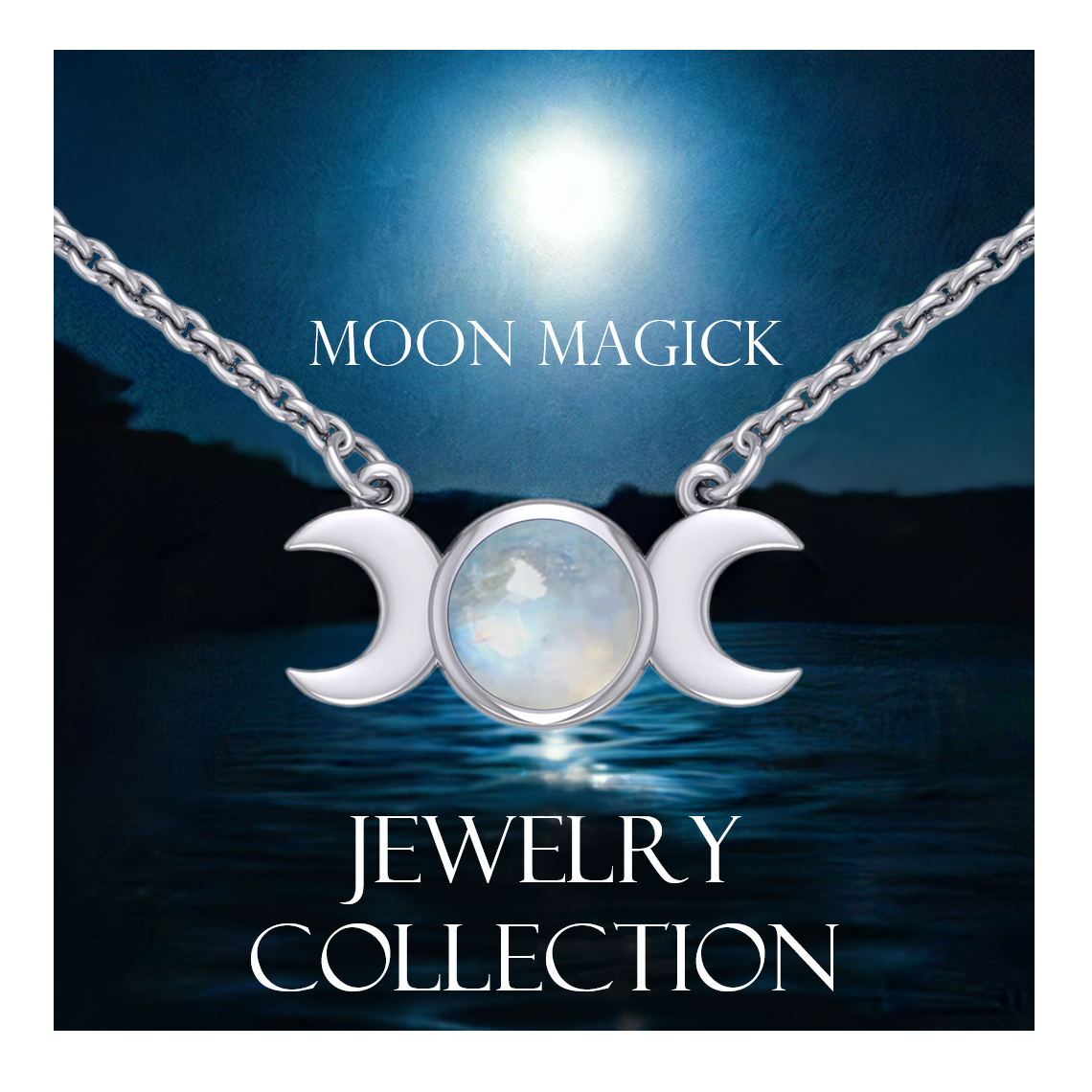 Experience the arcane with our Moon Magic Jewelry Collection Experience the power of our magical occult & pagan jewelry with symbols such as the crescent moon, triple moon phase, authentic and enchanting moonstone jewelry crafted to amplify your unique intentions. As a dedicated source for authentic magical and metaphysical supplies, we've carefully curated a collection that empowers your practice. From traditional occult jewelry essential witch supplies, every item is selected for its quality and potency. We ensure you have everything you need to enhance your spells and rituals, helping you achieve tangible results on your magical path. Step into our shop and discover the difference that genuine, high-quality supplies from a trusted online witch store can make.