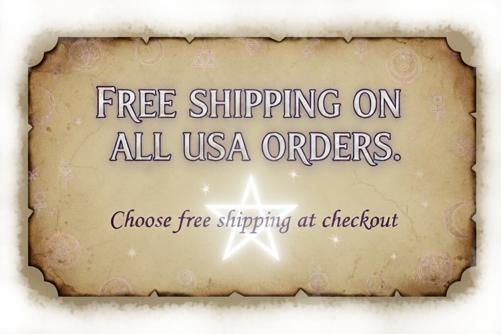 Occult banner: Free shipping on Witchcraft, Pagan Jewelry, Yule and Occult supplies.