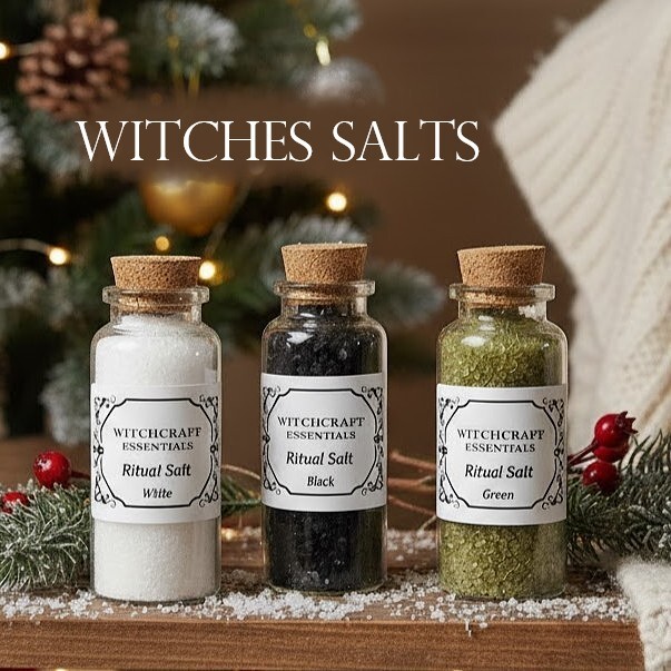 Witches salts ritual salts. Shop Witchcraft Essentials exclusively at Moonlight Mysteries Witch Store 