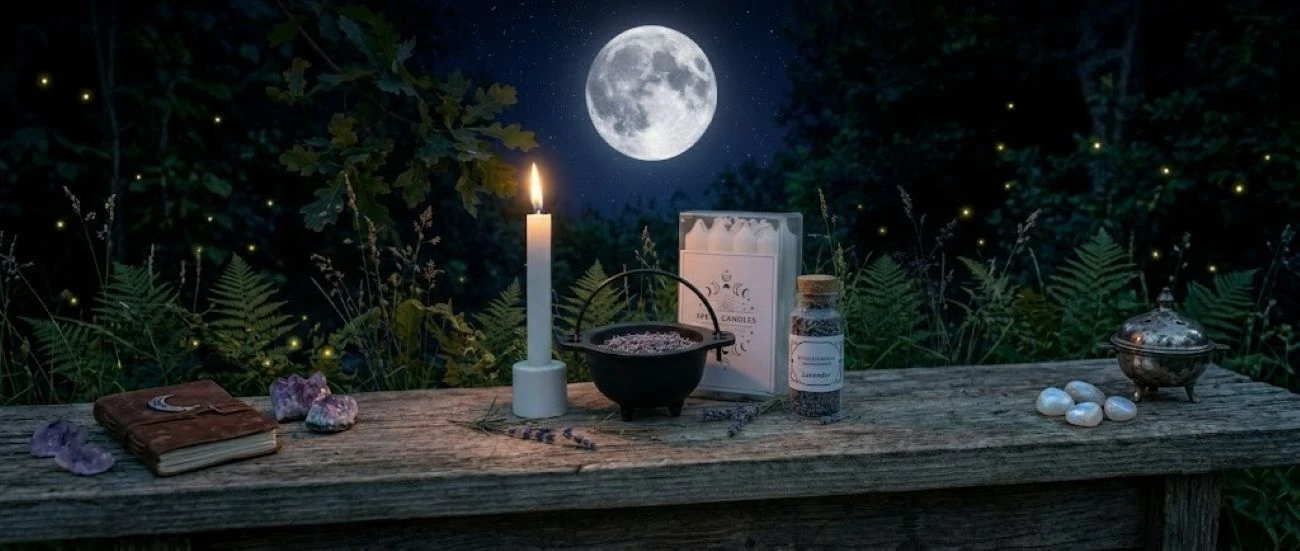 Enhance Your Practice with Authentic Wiccan Supplies! Shop our ritual supplies trusted by Wiccans, witches, and Pagan practitioners worldwide! We offer a handcrafted selection of premium herbs, spell candles, crystals, incense resin, smudging supplies, witches' salts, spell kits, talismans, and witchy charms. Explore our collection of tarot decks, occult items, divination tools, and witchy gems designed to enchant your craft. Discover our bespoke candle and magickal herb collections, where you choose your own collection. Alongside our handcrafted ritual oils and high-quality wiccan supplies. Whether you are looking for professional-grade witchcraft tools or everyday essentials, our wiccan supplies provide the quality and intention your rituals deserve. Handcrafted. Bespoken. Trusted. Bring the magick home today! 