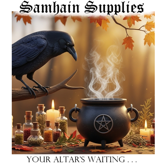Prepare for the thinning of the veil & halloween with authentic Samhain spell and ritual supplies from our premier metaphysical boutique. Our friendly esoteric staff draws on over 65 years of combined metaphysical retail expertise to guide your journey into the witch's new year. Our spiritual apothecary includes items curated from a wide variety of traditions—including Wicca, Green Witchcraft, Celtic Paganism, Ceremonial Magic, Hoodoo, and more. Explore our handcrafted Witchcraft Essentials line of anointing oils, spell mixes, and witches' salts, alongside our Conjure Botanica, which offers a specialized selection featuring our handmade, exclusive The Root and The Bone condition powders, graveyard dirt and curios tailored for the harvest season. Whether you are hosting a Dumb Supper, honoring your ancestors, practicing divination, looking for a ouija board or engaging in deep shadow work, our witchcraft supplies are here to aid you. We provide the high-end scrying tools, talismans, magic herbs, protective crystals, ritual candles, witch bottles, harvest roots, and ancestor spell kits required for flawless Samhain Magic.