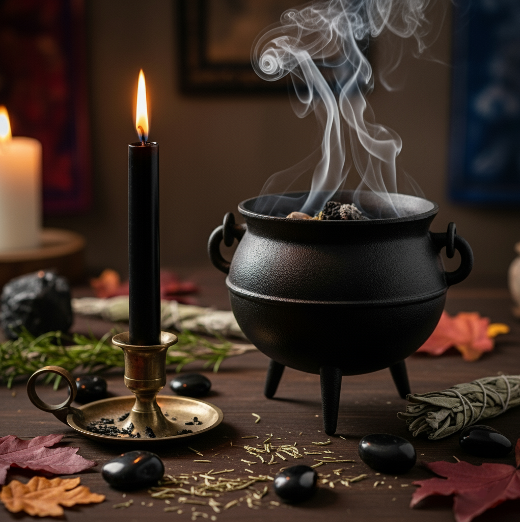 Free Samhain Ritual Banishing Spell: Step into the season of shadows and embrace the power of release. Our new blog post, "Embracing the Shadows: A Samhain Banishing Spell," is your guide to clearing unwanted energy and preparing for the new year. Discover why Samhain is the perfect time for letting go, learn a simple yet powerful banishing ritual, and find all the supplies you need to make your spell truly your own. Read the full post and prepare for your ritual!