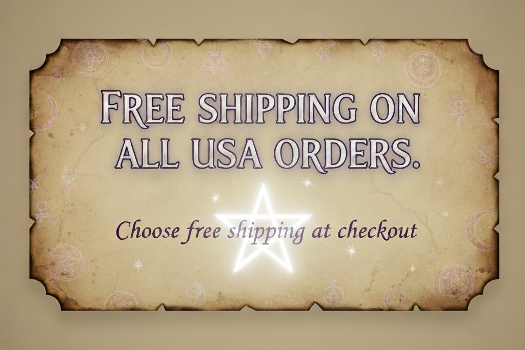Witches, WIccans, Pagans, occultist, ritualist and spiritualist no matter your path, receive free shipping on your USA order, buy Witch, Wicca, Pagan, Occult, Yule, Esoteric, Witchcraft supplies and Pagan Jewelry at our metaphysical store now!