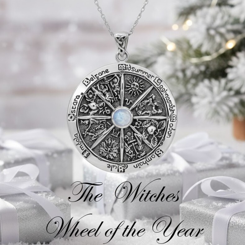 Journey Through the Wheel of the Year with Pagan & Wiccan Supplies that Embrace the sacred rhythm of the seasons. The Wheel of the Year is the essential calendar for Pagan and Wiccan practice, marking the eight holy Sabbats that guide the witch's craft through the cycles of nature. Our collection of witchcraft supplies is designed to honor this ancient tradition. Adorn your sacred space with enchanting Wheel of the Year wall art and plaques, center your rituals with powerful altar tiles depicting the seasonal festivals, and carry the magic of each Sabbat with you through our unique collection of Pagan jewelry, including symbolic necklaces, earrings and pendants. Explore the Wheel of the Year Collection to deepen your connection to the seasons.