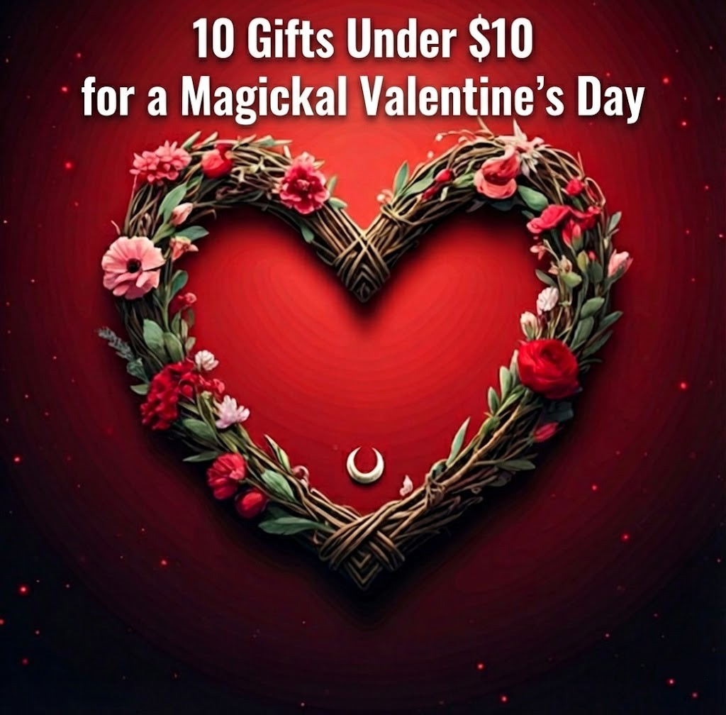 Witchy Valentines day gift guide the modern practitioner! View the Witch Shop Blog Post and find the perfect gift from the heart, for him her and them!